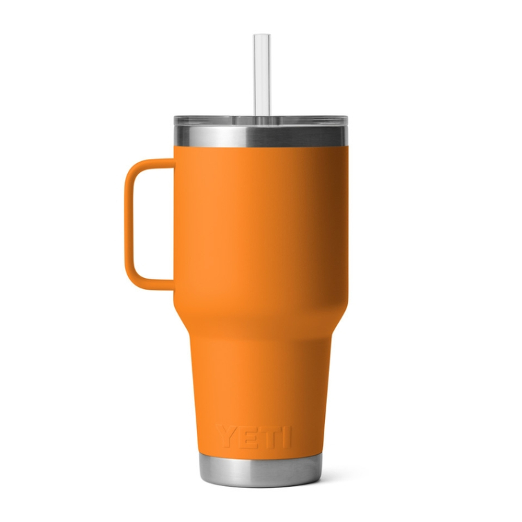 Термокружка YETI Rambler Straw Mug 994 (35 oz) цв. King Crab Orange фото 2