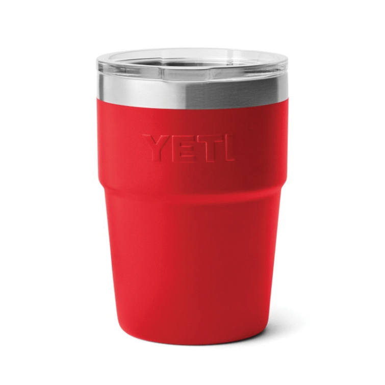 Термокружка YETI Rambler Stackable w/Magslider Lid 475 (16 oz) цв. Rescue Red фото 3