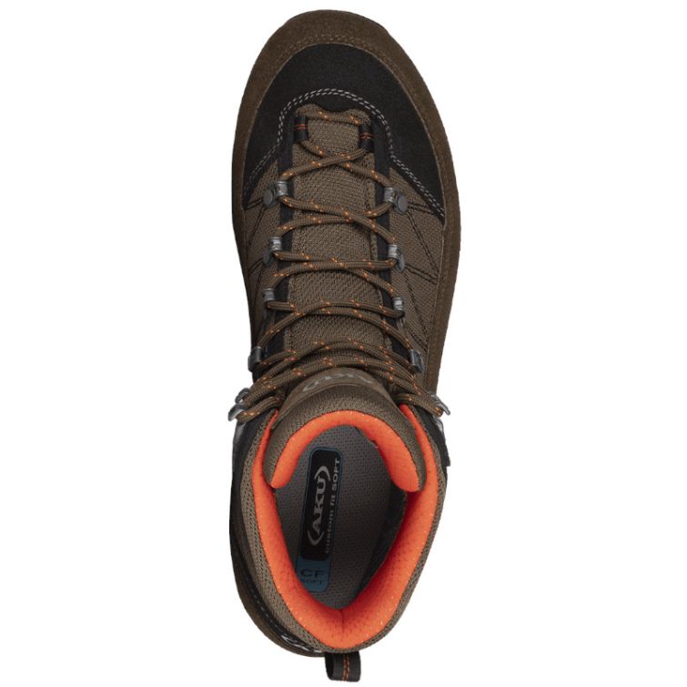 Ботинки треккинговые AKU Trekker III Wide GTX цвет Brown / Orange фото 3