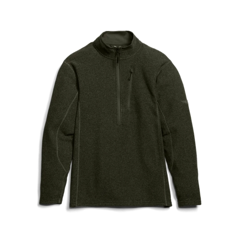 Толстовка SITKA Snowcrest Half-Zip Fleece Pullover цвет Hemlock Green Heather фото 1
