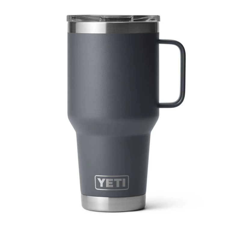 Термокружка YETI Rambler Travel Mug 887 (30 oz) цв. Charcoal фото 1