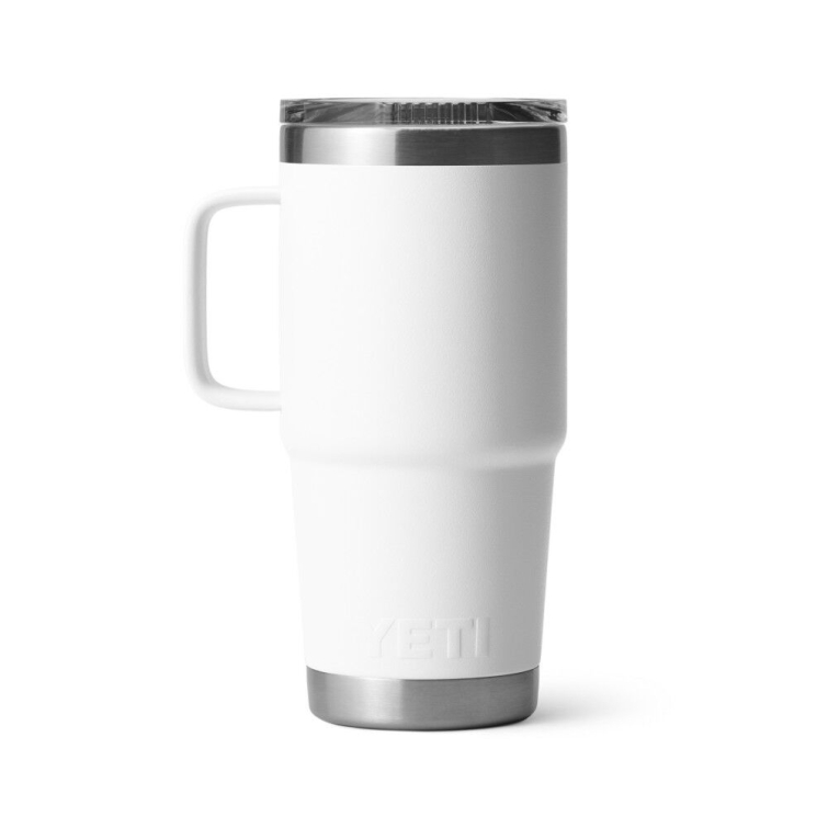 Термокружка YETI Rambler Travel Mug 591 (20 oz) цв. White фото 3