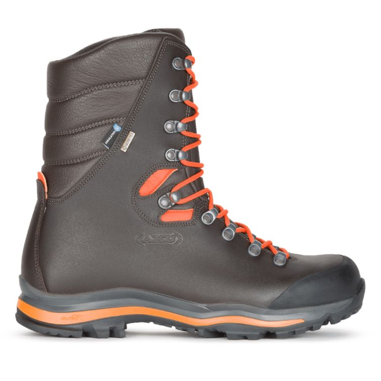 Ботинки охотничьи AKU Riserva High 200 GTX цвет Brown / Fluo Orange фото 5