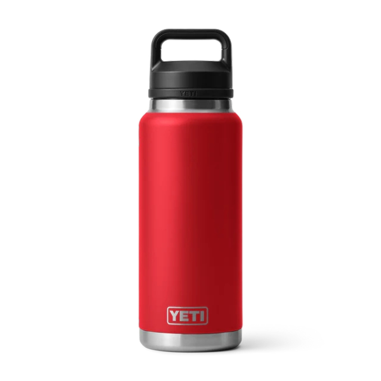 Термос YETI Rambler Bottle Chug Cap 1065 (36 oz) цв. Rescue Red фото 1