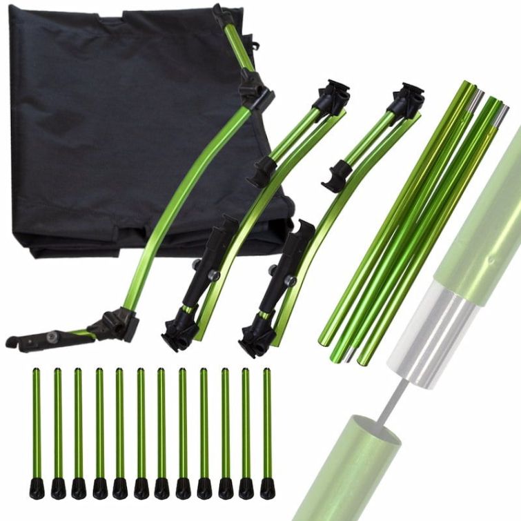 Раскладушка LIGHT CAMP Folding Cot цв. черный / зеленый фото 8