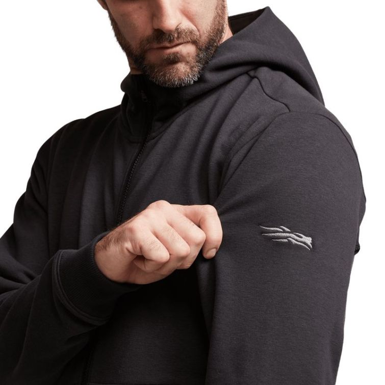 Толстовка SITKA Essential Full Zip Hoody цвет Black фото 5