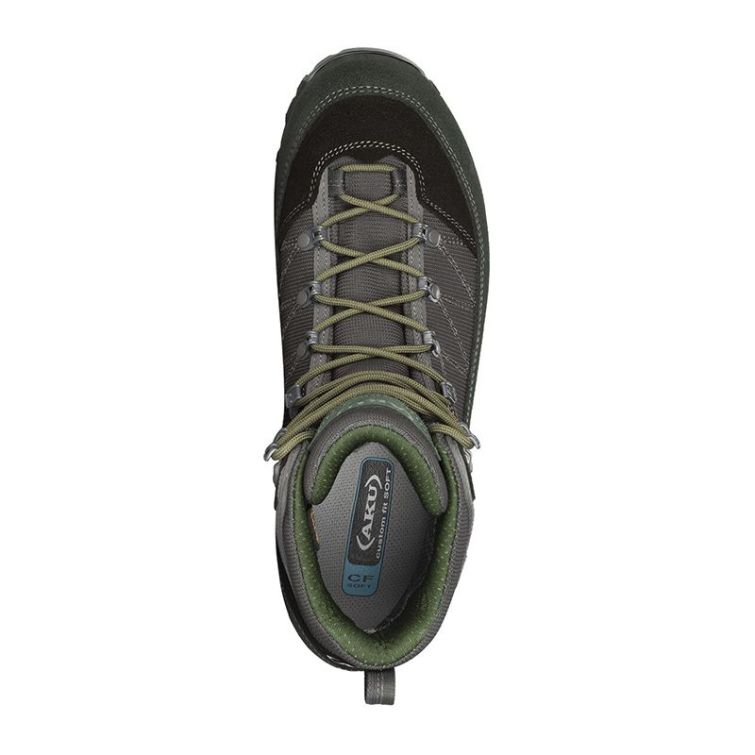 Ботинки треккинговые AKU Trekker III Wide GTX цвет Anthracite / Green фото 2