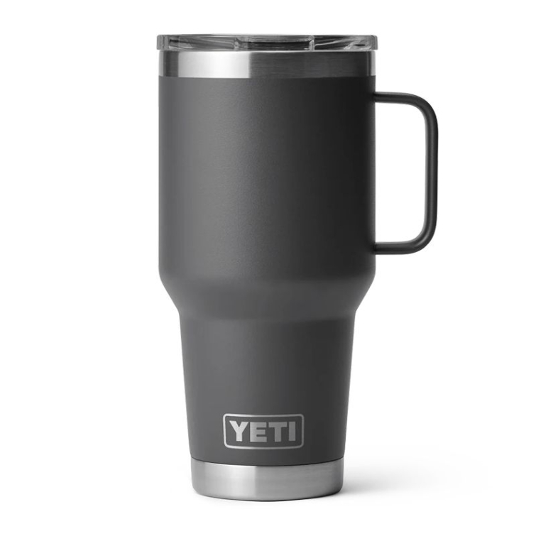 Термокружка YETI Rambler Travel Mug 887 (30 oz) цв. Black фото 1