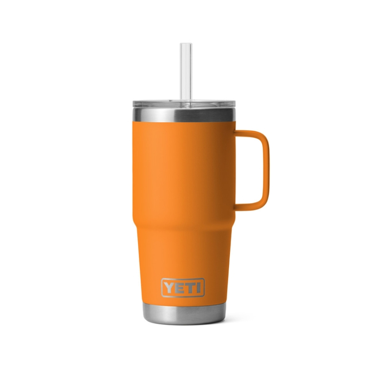 Термокружка YETI Rambler Straw Mug 710 (25 oz) цв. King Crab Orange фото 1