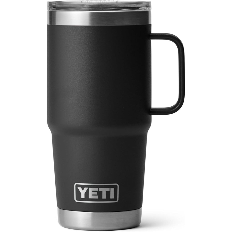 Термокружка YETI Rambler Travel Mug 591 (20 oz) цв. Black фото 1