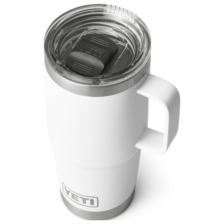 Термокружка YETI Rambler Travel Mug w/Magslider Lid 591 (20 oz) цв. White фото 3