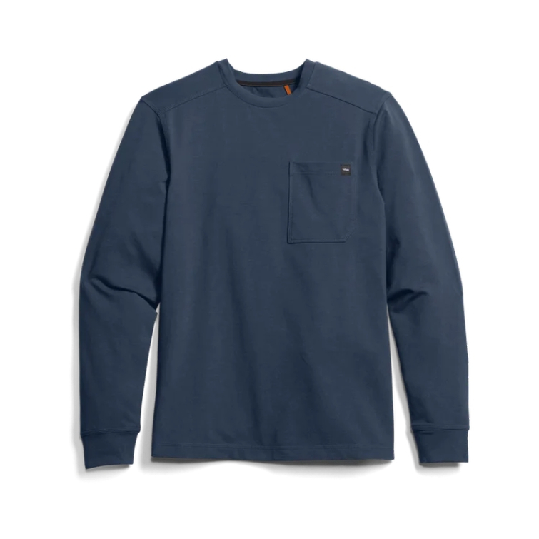 Лонгслив SITKA Foothills LS Crew цвет Starlight Blue фото 1
