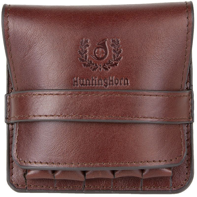 Подсумок-патронташ HUNTINGHORN 630 на 5 нарезных цвет Коричневый фото 1