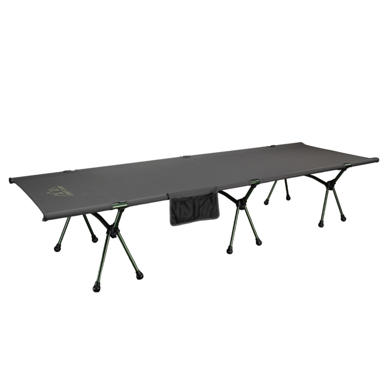 Раскладушка LIGHT CAMP Folding Cot цв. черный / зеленый фото 1