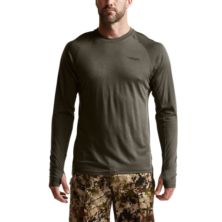 Термокофта SITKA Core Merino 120 LS Crew цвет Pyrite фото 5