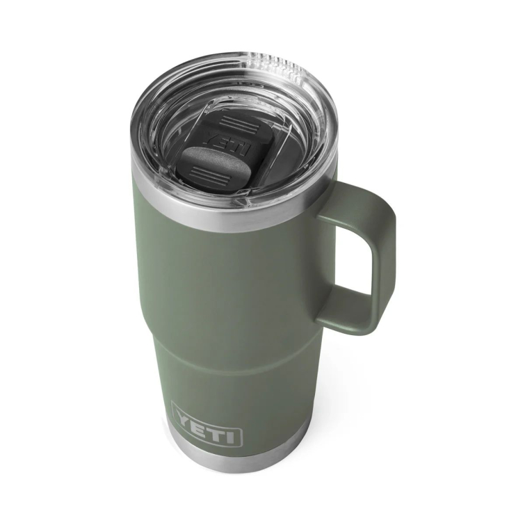 Термокружка YETI Rambler Travel Mug 591 (20 oz) цв. Camp Green фото 3