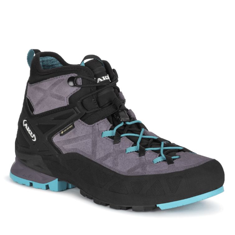 Ботинки горные AKU WS Rock DFS Mid GTX цвет L.Grey / Turquoise фото 1