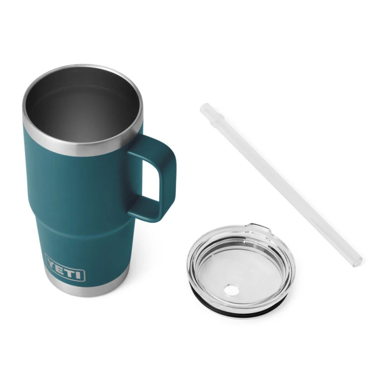 Термокружка YETI Rambler Straw Mug 710 (25 oz) цв. Agave Teal фото 4