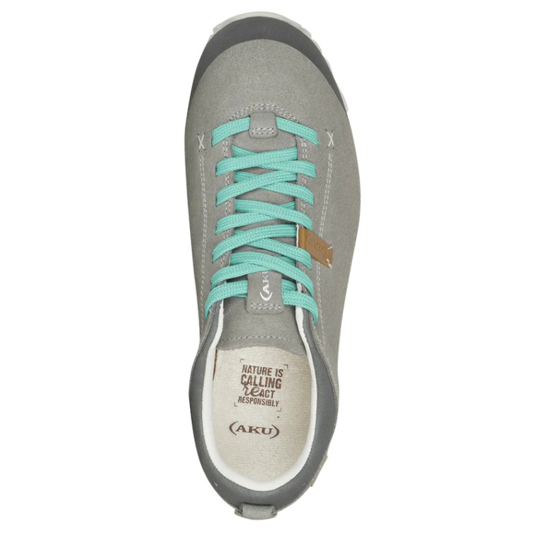 Кроссовки треккинговые AKU WS Bellamont lll Suede GTX цвет Grey / Jade фото 2