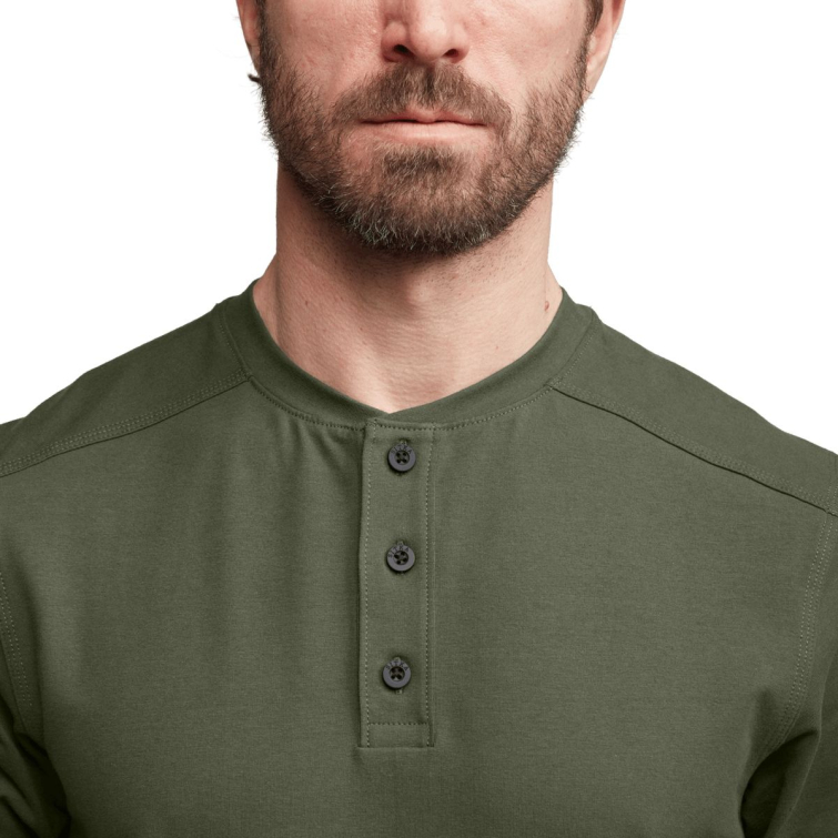 Лонгслив SITKA Foothills LS Henley цвет Olive Green фото 4
