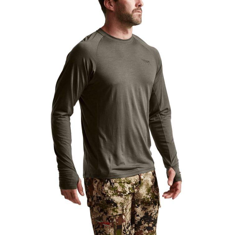 Термокофта SITKA Core Merino 120 LS Crew цвет Pyrite фото 4
