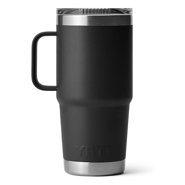 Термокружка YETI Rambler Travel Mug 591 (20 oz) цв. Black фото 4