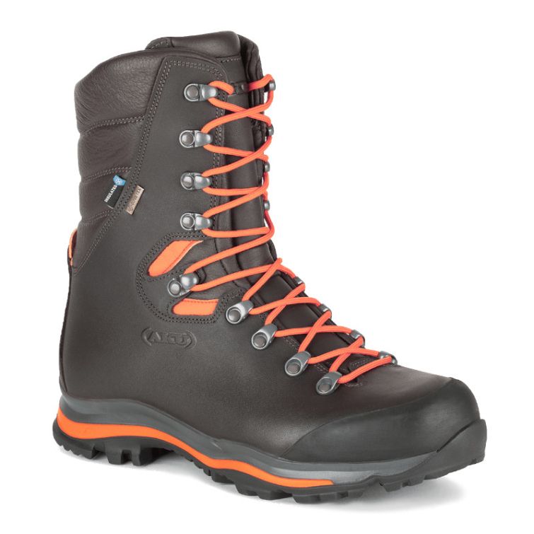 Ботинки охотничьи AKU Riserva High 200 GTX цвет Brown / Fluo Orange фото 1