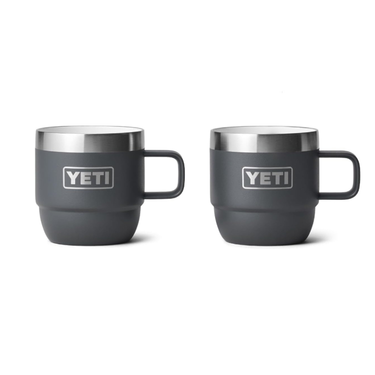 Термокружка YETI Rambler Espresso Stackable Mug (2 шт.) 180 (6 oz) цв. Charcoal фото 1