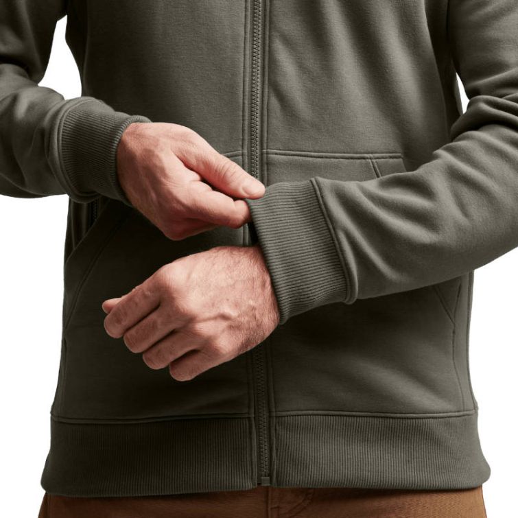 Толстовка SITKA Essential Full Zip Hoody цвет Hemlock Green фото 5