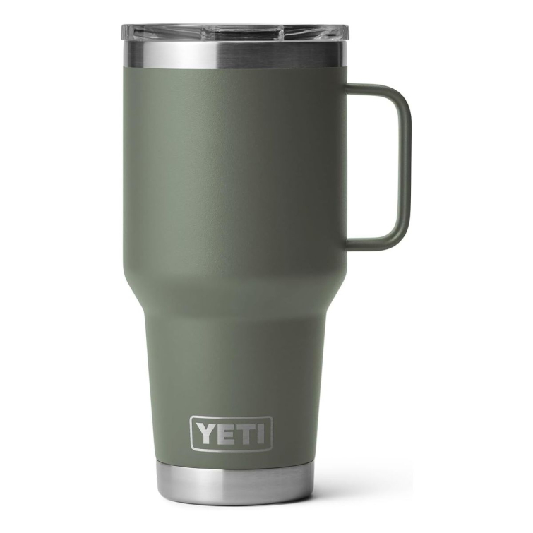 Термокружка YETI Rambler Travel Mug 887 (30 oz) цв. Camp Green фото 1