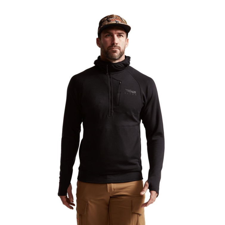Водолазка SITKA Core Merino 330 Hoody цвет Black фото 8