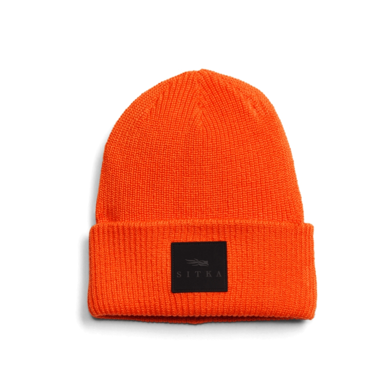 Шапка SITKA Double Cuff Acrylic Beanie цвет Ultra Orange фото 1