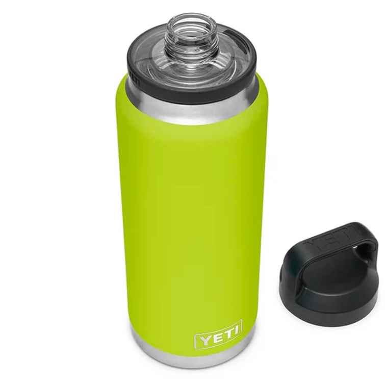 Термос YETI Rambler Bottle Chug Cap 1065 (36 oz) цв. Chartreuse фото 4