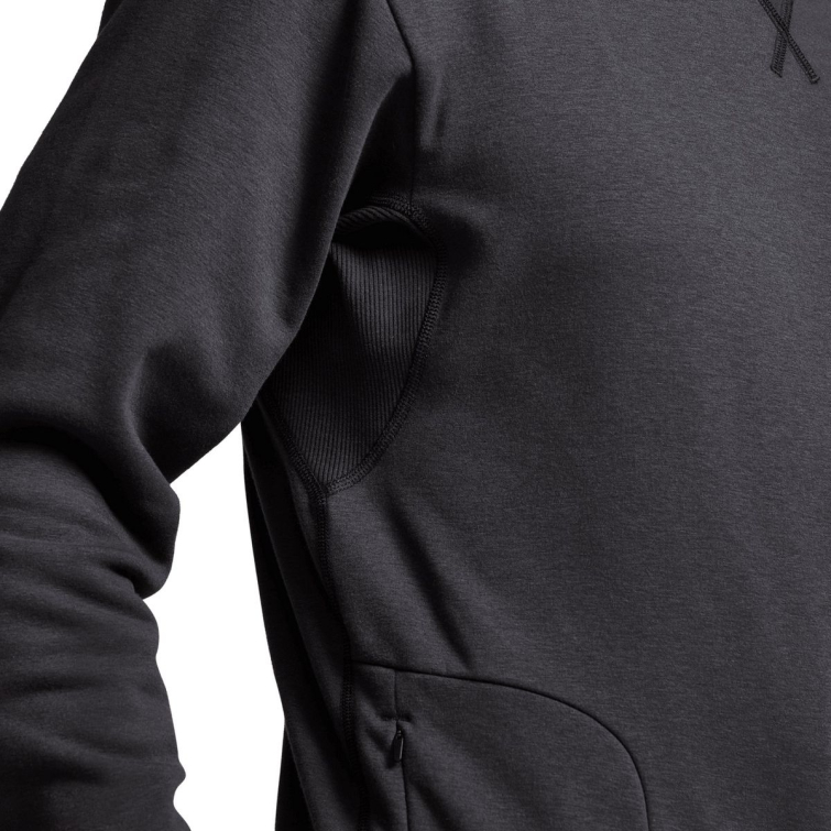 Толстовка SITKA Essential Crew Sweatshirt цвет Black фото 4