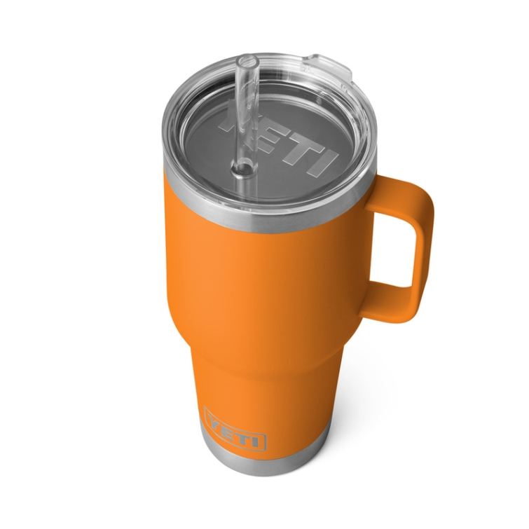Термокружка YETI Rambler Straw Mug 994 (35 oz) цв. King Crab Orange фото 4