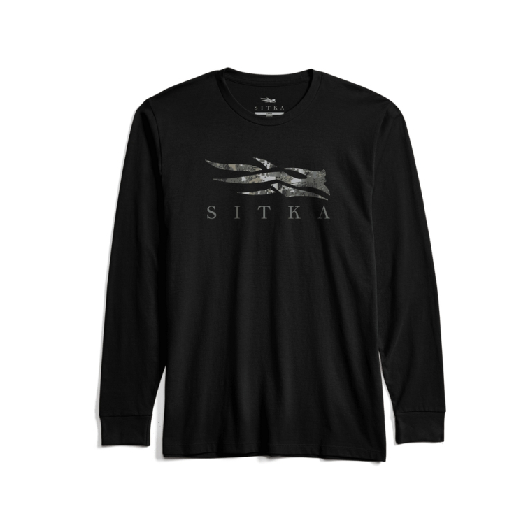 Лонгслив SITKA Icon LS Tee цвет Black / Optifade Elevated II фото 1