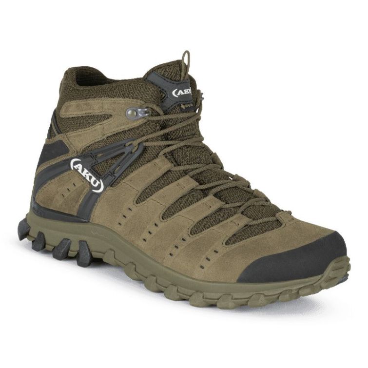 Ботинки треккинговые AKU Alterra Lite Mid GTX цвет Camo Green / Black фото 1