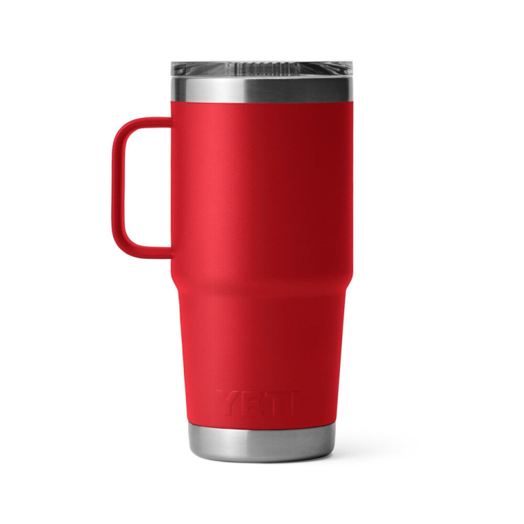 Термокружка YETI Rambler Travel Mug 591 (20 oz) цв. Rescue Red фото 3