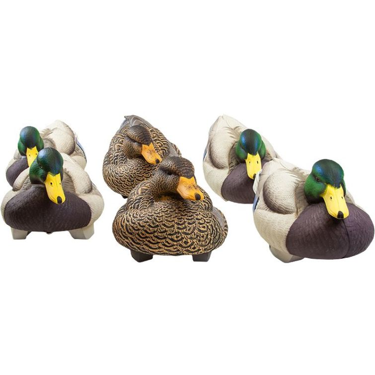 Комплект LIFETIME DECOYS New Flex Float Mallards 4 селезня (2 активных,2 отдыхающих) 2 утки фото 4