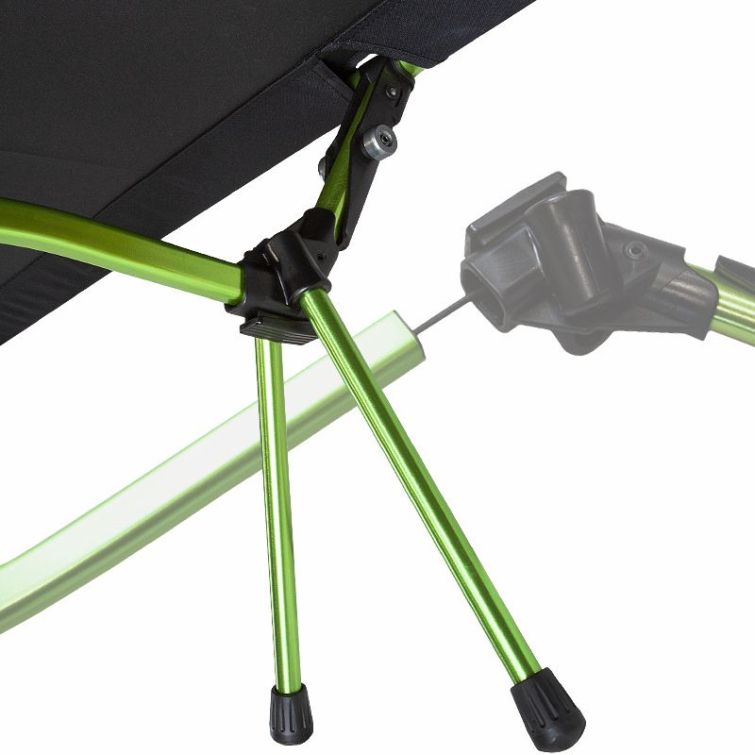 Раскладушка LIGHT CAMP Folding Cot цв. черный / зеленый фото 10