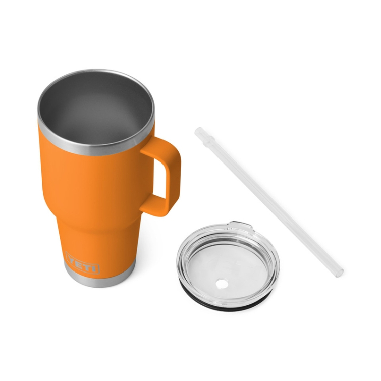 Термокружка YETI Rambler Straw Mug 994 (35 oz) цв. King Crab Orange фото 3