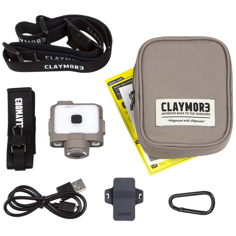 Фонарь налобный CLAYMORE Capon 120D UV цв. Tan фото 11