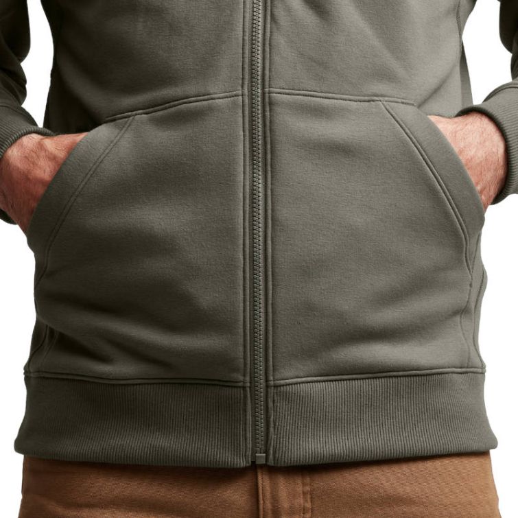 Толстовка SITKA Essential Full Zip Hoody цвет Hemlock Green фото 4