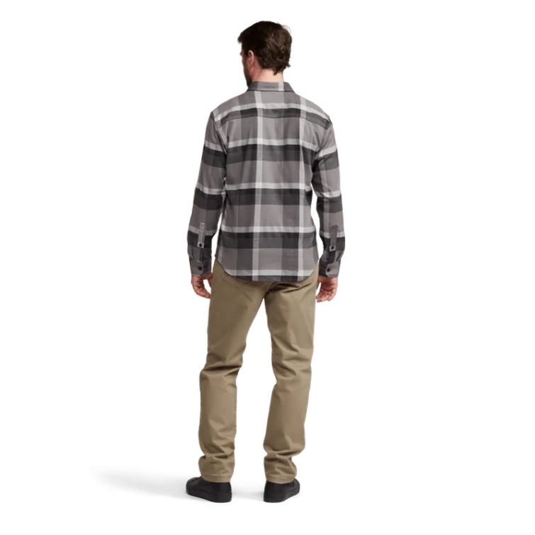 Рубашка SITKA Ashland Lightweight Flannel Shirt цвет Woodsmoke Fall Plaid фото 4
