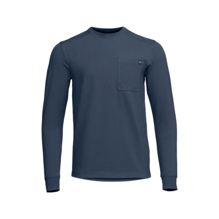 Лонгслив SITKA Foothills LS Crew цвет Starlight Blue фото 8