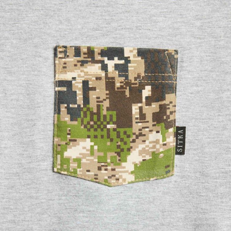Футболка SITKA Optifade Pocket Tee цвет Heather Grey / Subalpine фото 2