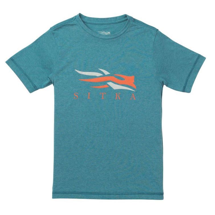 Футболка SITKA Youth Logo Tee SS цвет Pond фото 1