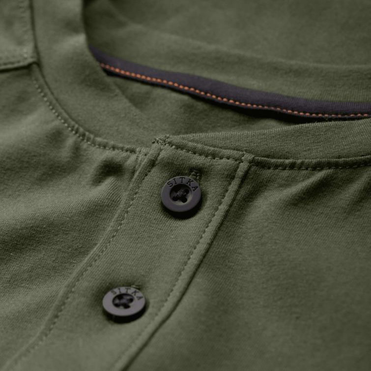 Лонгслив SITKA Foothills LS Henley цвет Olive Green фото 2
