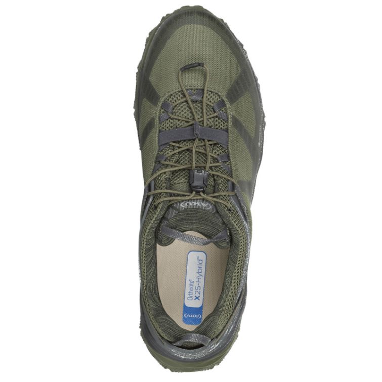 Кроссовки треккинговые AKU Flyrock GTX цвет Grey / Green фото 3
