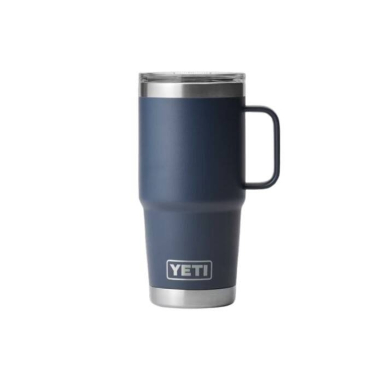 Термокружка YETI Rambler Travel Mug 591 (20 oz) цв. Navy фото 1